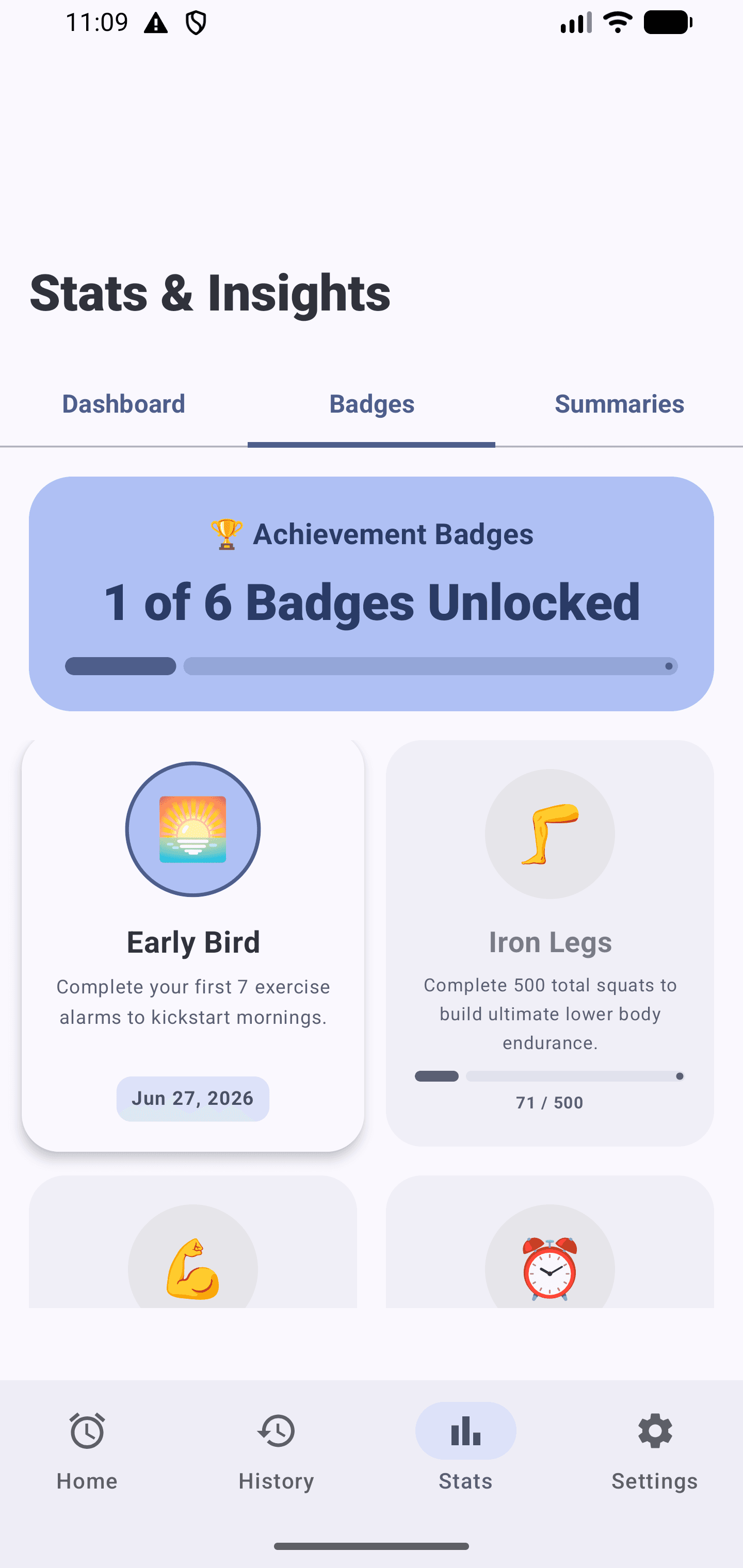 Achievement badges